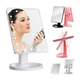 Косметическое зеркало настольное с подсветкой светодиодной Large Led Mirror для макияжа 22 LED-лампочки 10-ти кратное увеличение Белый - изображение 2