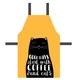 Фартук полноцветный Сolorful Good days start with coffee and cat 75x51 см - изображение 1