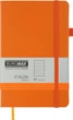 Записная книга Buromax Etalon 125x195 мм 96 листов в линию обложка из искусственной кожи Оранжевая (BM.291260-11) - изображение 1