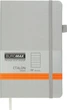 Записная книга Buromax Etalon 125x195 мм 96 листов в линию обложка из искусственной кожи Серебрянная (BM.291260-24) - изображение 1