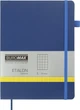 Записная книга Buromax Etalon 190x250 мм 96 листов в клетку обложка из искусственной кожи Синяя (BM.292160-02) - изображение 1