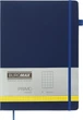 Записная книга Buromax Primo 190x250 мм 96 листов в клетку обложка из искусственной кожи Синяя (BM.292161-02) - изображение 1