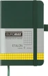 Записная книга Buromax Etalon 95x140 мм 96 листов в клетку обложка из искусственной кожи Зеленая (BM.296160-04) - изображение 1