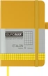 Записная книга Buromax Etalon 95x140 мм 96 листов в клетку обложка из искусственной кожи Желтая (BM.296160-08) - изображение 1