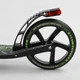 Дитячий двоколісний самокат Best Scooter 86125 зі складною конструкцією, переднім амортизатором та гальмами зі світлом, Чорно-зелений - зображення 4