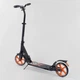 Детский двухколесный самокат Best Scooter 73133 со складной конструкцией, передним и задним амортизатором, Черно-оранжевый - изображение 2
