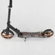 Детский двухколесный самокат Best Scooter 34750 одноподвесный со складной конструкцией и передним амортизатором, Черно-оранжевый - изображение 8