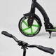 Детский двухколесный самокат Best Scooter 52266 со складной конструкцией, передним амортизатором и зажимом руля, Зеленый - изображение 3