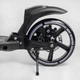 Детский двухколесный самокат Best Scooter 10041-W со складной конструкцией, двумя амортизаторами, ручным дисковым тормозом и фарой, Чено-белый - изображение 5