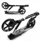 Детский двухколесный самокат Best Scooter 41629 со складной конструкцией и передним амортизатором, Черно-серый - изображение 4