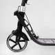 Детский двухколесный самокат Best Scooter L-36375 со складной конструкцией, двумя амортизаторами, ручным тормозом и фарой, Черно-белый - изображение 5