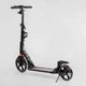 Детский двухколесный самокат Best Scooter 60054-R со складной конструкцией, двумя амортизаторами, ручным дисковым тормозом и фарой, Красный - изображение 6