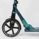 Дитячий двоколісний самокат Best Scooter 43685 зі складною конструкцією, переднім амортизатором і фарою, Бірюзовий - зображення 3