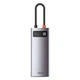 Мультипортовый адаптер USB Хаб Baseus Baseus Metal Gleam Series 4-in-1 Multifunctional Type-C HUB Docking Station CAHUB-CY0G Grey - изображение 1