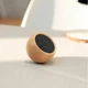 Колонка портативная Bluetooth 3 Вт. 7,2х7,2х3,5 см. орех Великобритания 410842 - изображение 4