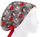 Медицинская шапочка женская HeadwearUniverse универсальная принт собачки на сером - изображение 1
