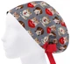 Медицинская шапочка женская HeadwearUniverse универсальная принт собачки на сером - изображение 3