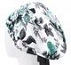 Медицинская шапочка женская HeadwearUniverse универсальная принт шиповник на белом - изображение 3
