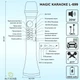 Микрофон Караоке 20 Вт Magic Karaoke L-699 Rose Pink Вокальный Беспроводной с двойной Мембраной низких частот Bluetooth 4.0 Колонка 2в1 Модулятор голоса Эхо с голограммой - изображение 13