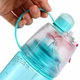 Спортивная бутылка для воды, велосипедная, New.B, с распылителем, 600 мл. - голубая - изображение 2