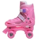 Роликовые коньки раздвижные Zelart Bamwei 905 размер 31-34 Pink-White - изображение 9