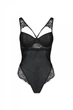 Боді з еко-шкіри і мережива Passion Loona Body black S/M - зображення 5
