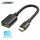 Адаптер UGREEN US154 USB-C Male to USB 3.0 A Female Cable Black (30701) - зображення 2
