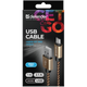 Дата кабель USB 2.0 AM to Micro 5P 1.0m USB08-03T gold Defender (87800) - изображение 4