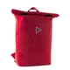 Рюкзак городской YES Roll-top Reflective Burgundy 40х29х14 см красный (557496) - изображение 1
