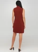 Кэжуал платье однотонное Vero Moda VY-130816-102 M (20796M) Терракот - изображение 2