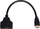 Переходник Atcom Y-Спліттер HDMI (male) - 2 HDMI (female) 10 см (10901) - изображение 1