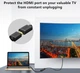 Удлинитель HDMI (папа) - HDMI (мама) VEGGIEG HF-1 1m, v2.0, OD-7.0mm - изображение 5