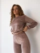 Пижама (свитшот + штаны) женская больших размеров BARWA garments 0285/289 XL Капучино (2112852894657) - изображение 6