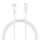 Кабель Baseus Type-C Superior Series Fast Charging Data Cable 66W 1m, White (CATYS-02) - изображение 1