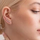 Золотые серьги - клаймберы (бриллианты) 321141121 Онікс - изображение 3