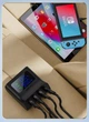 Автомобільний зарядний пристрій ACEFAST B8 Digital Display Car HUB Charger 2.4A, 90W, 4хUSB + Type-C Black (AFB8) - зображення 2