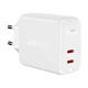 Сетевое зарядное устройство Acefast A9 2xType-C, 2.4A, 40W, PD, QC 3.0 White адаптер с быстрой зарядкой (A9W) - изображение 1