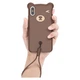 Чехол Baseus для iPhone XS Max Bear Silicone Case, Brown (WIAPIPH65-BE08) - изображение 4