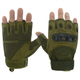 Тактические Перчатки Oakley Tactical Gloves PRO Green беспалые олива размер L - изображение 2