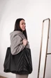 Сумка шопер мега велика чорного кольору VS Thermal Eco Bag - зображення 4