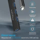 USB-С Promate LiteHub-4 3xUSB 2.0 + USB 3.0 Black (litehub-4.black) - изображение 5