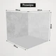 Новогодний угловой фотофон, виниловый 160x160см, Frontlit 450 г/м2 №58503 - изображение 5