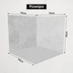 Новогодний угловой фотофон, виниловый 140x140см, Frontlit 450 г/м2 №58506 - изображение 5