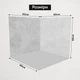 Новогодний угловой фотофон, виниловый 120x120см, Frontlit 450 г/м2 №58510 - изображение 5