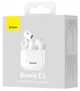 Беспроводные наушники BASEUS E3 Bowie (TWS, Bluetooth 5.0, 5W, зарядный кейс, 6 часов работы, IP64) - Белый - изображение 9