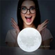 Ночник Светильник настольный 3D Moon Light Lamp Луна на пульте и сенсорное управление 15 см с аккумулятором 16 цветов (D-2019091080) - изображение 4