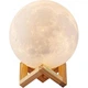 Ночник Светильник настольный 3D Moon Light Lamp Луна на пульте и сенсорное управление 15 см с аккумулятором 16 цветов (D-2019091080) - изображение 10