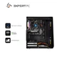 Персональний комп'ютер Expert PC Ultimate (I10400F.08.H1S2.1050T.A2741); Intel Core i5-10400F (2.9 - 4.3 ГГц) / ОЗУ 8 ГБ / HDD 1 ТБ + SSD 240 ГБ / NVIDIA GeForce GTX 1050 Ti 4 ГБ / без ОП / LAN / Ubuntu / чорний - зображення 4