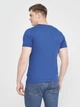 Футболка хлопковая длинная мужская Tommy Hilfiger 10878.1 S Синяя - изображение 2