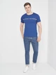 Футболка хлопковая длинная мужская Tommy Hilfiger 10878.1 S Синяя - изображение 3